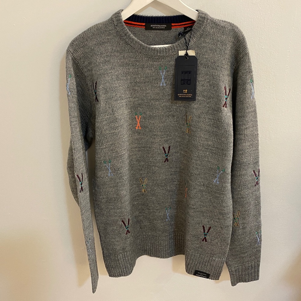 NWT Scotch And Soda Ski Novelty Sweater - L